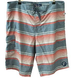 O'Neill Men's Striped Board Shorts Size 33 Multicolor Beach Summer